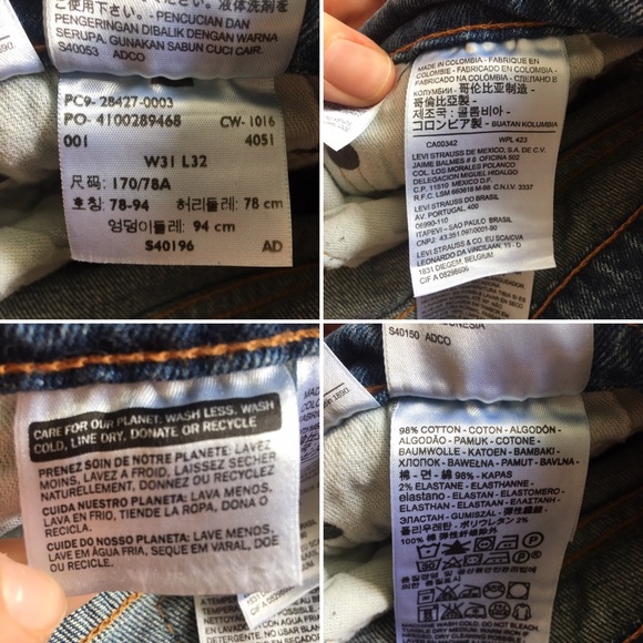 Levi’s | Women’s 505 Straight Legs Jeans P354 - Picture 3 of 8